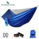 Boundless Voyage Camping Hammock with Tree Straps &amp; Carabiners Outdoor Hanging Bed Swing Backyard Garden Hammock Anti Mosquitoes