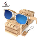 BOBO BIRD Square Vintage Sunglasses for Men Women Wood Sun Glasses 2022 Retro Polarized Eyewear lunette de soleil femme