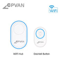 CPVAN Intelligent Wireless Doorbell 58 Ring Songs Smart Door Bell Chime EU UK US Plug TUYA APP Wifi Doorbell Alarm System