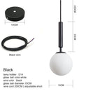 Lámpara colgante moderna lujosa bola de cristal dorada pantalla luces colgantes accesorios para comedor dormitorio decoración iluminación