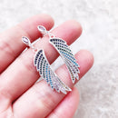 Earrings Bright Hummingbird Wing New Rainbow Bohemia Gift For Women High Quality 925 Sterling Silver Multi-coloured Fine Jewelry