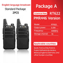 RETEVIS 2 pcs Mini Walkie Talkie PMR 446 Portable Two-way Radio ht PTT Walkie-talkies RT622 Portable Radio for Hunting Cafe RT22
