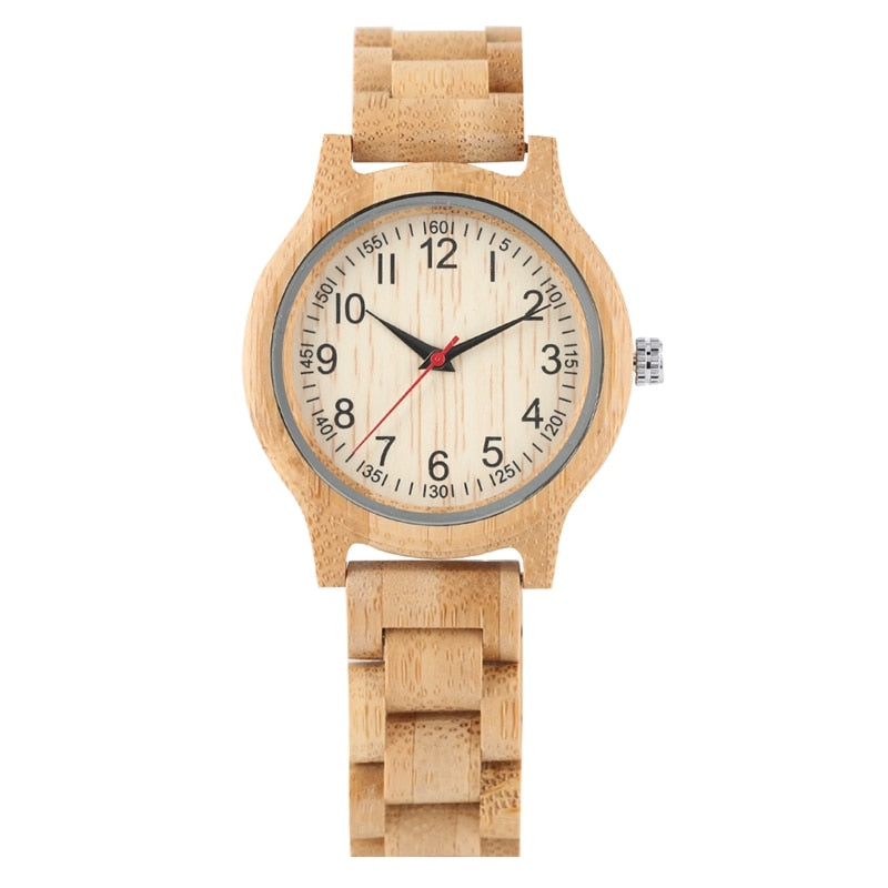 Reloj de madera para mujer, reloj de madera de bambú Natural, relojes de primeras marcas de lujo, reloj de cuarzo para mujer, reloj de vestir, brazalete de madera como los mejores regalos