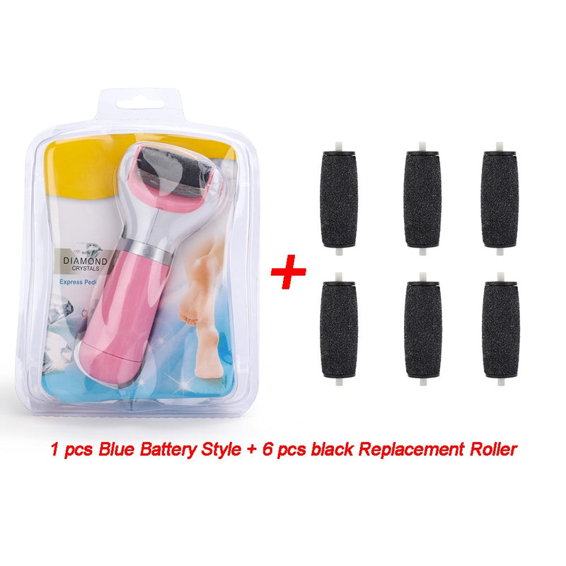 Electric Foot File Care Tool Feet Hard Dead Skin Removal Battery Power Foot USB Exfoliator Heel Callus Remover Pedicure Device