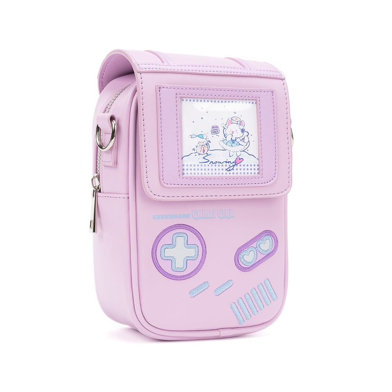 GeekShare Game Girl Bag para mujer Kawaii Light Blue One Shoulder Bags Girl 2022 nueva moda Messenger Bag Super Cute con correa