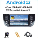 4G SIM Wireless Carplay Android 12.0 For Fiat Linea Punto EVO 2012-2015 Auto Radio Head Unit GPS Navigation Multimedia Player