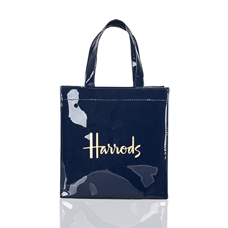 Simple Stylish PVC Reusable Shopping Purses Luxury Brand Eco Friendly Tote Shopper Bag Large Waterproof Summer Beach Handbag