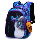 Winner One 3D Cartoon School Bag For Gilrs Cartoon Pattern Orthopedic Backpack Children School Bags Student Mochila Grade 1-4