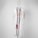 Jastie Bahia Maxi vestido Mujer verano otoño manga larga bordado Vintage vestido largo 2022 Boho playa Hippie Vestidos sueltos Mujer