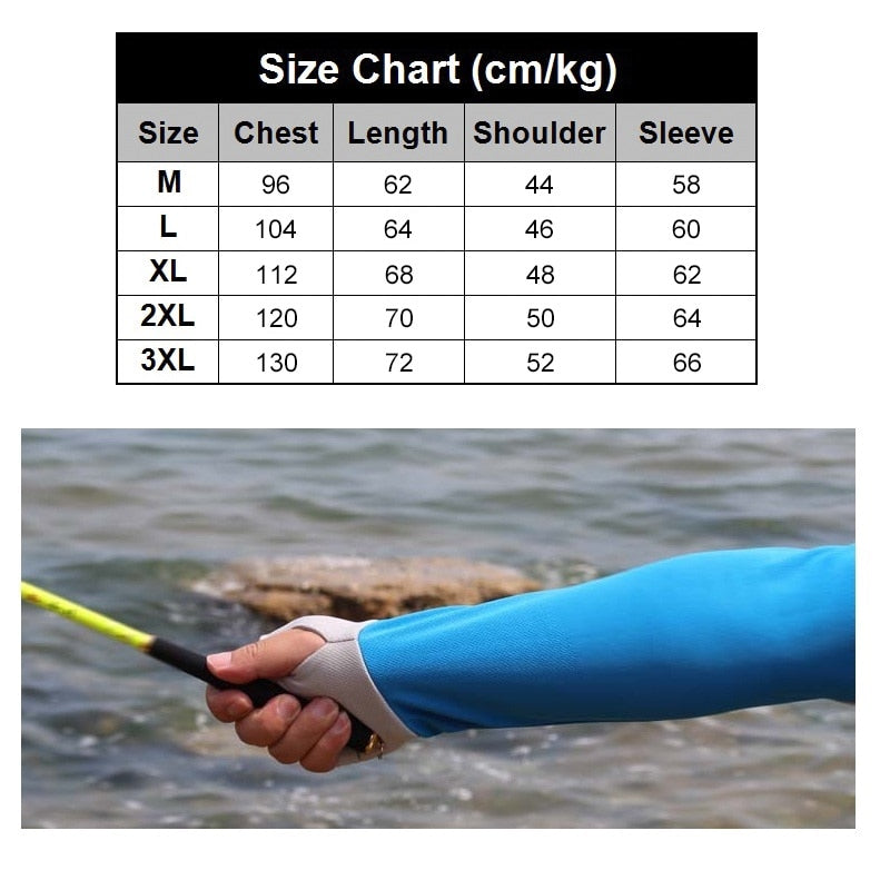 Men Fishing Shirt Anti UV Clothes Sun Protection Hoody Pullover Quick Dry Breathable Fishing Sweater Wears Hiking Climbing Shirt