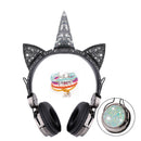 Cute Unicorn Headphones 3D Stereo Music Kids Headphones With Microphone Girls Cell Phone Children&