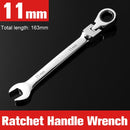 Combination Ratchet Wrench, with Flexible Head, Dual-purpose Ratchet Tool, Ratchet Combination Set. Car Hand Tools