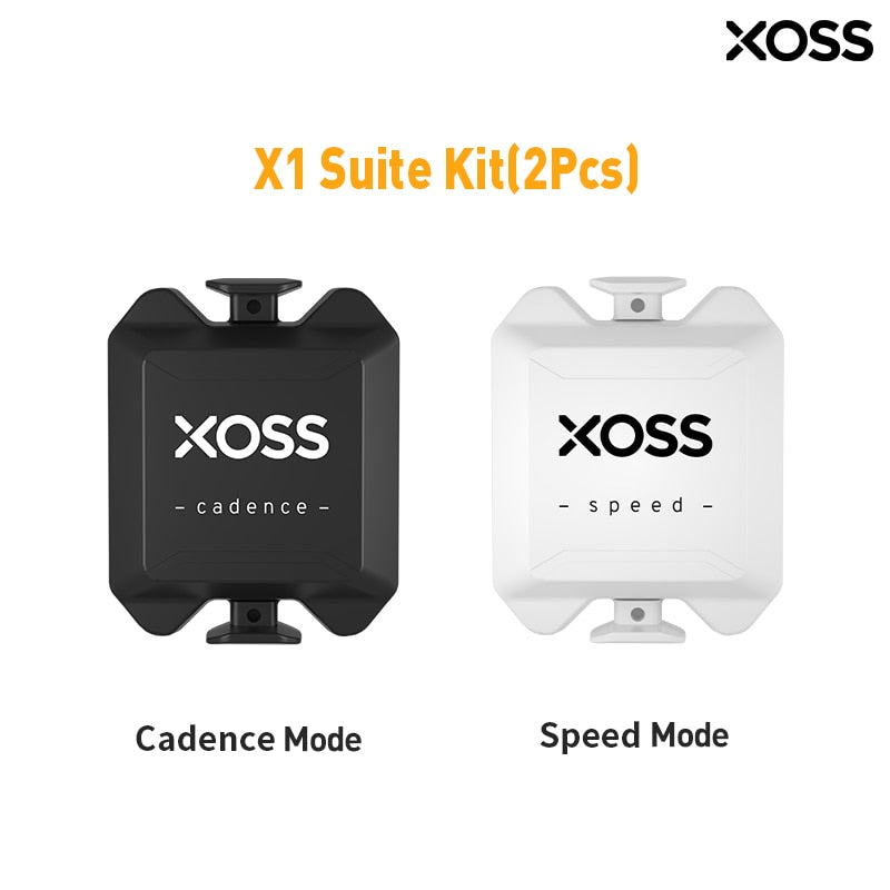 XOSS X1 Geschwindigkeits-Trittfrequenzsensor Fahrradcomputer Tachometer ANT+ Bluetooth Rennrad MTB kompatibel für GARMIN iGPSPORT Bryton