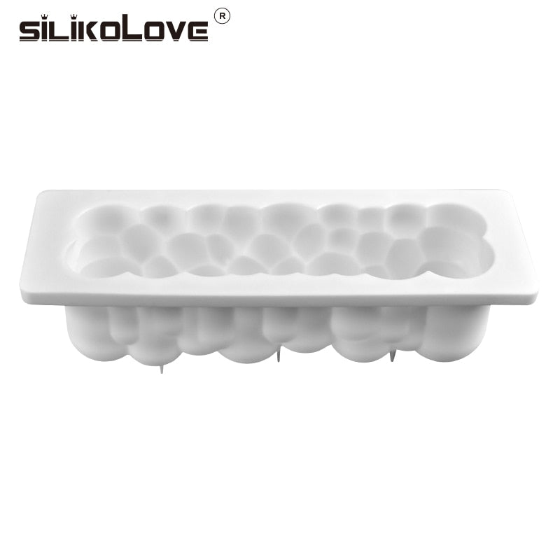 SILIKOLOVE 3D Cloud Series Silicone Mold Art Cake Mould DIY Homemade Baking Tools Bubble Spiral Desserts Mousse Mold
