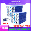8pcs 3.2v 102Ah 105Ah Grade A Lifepo4 Battery Lithium Iron Phosphate for 12v Campers Golf Cart Off-Road Off-grid Solar Wind