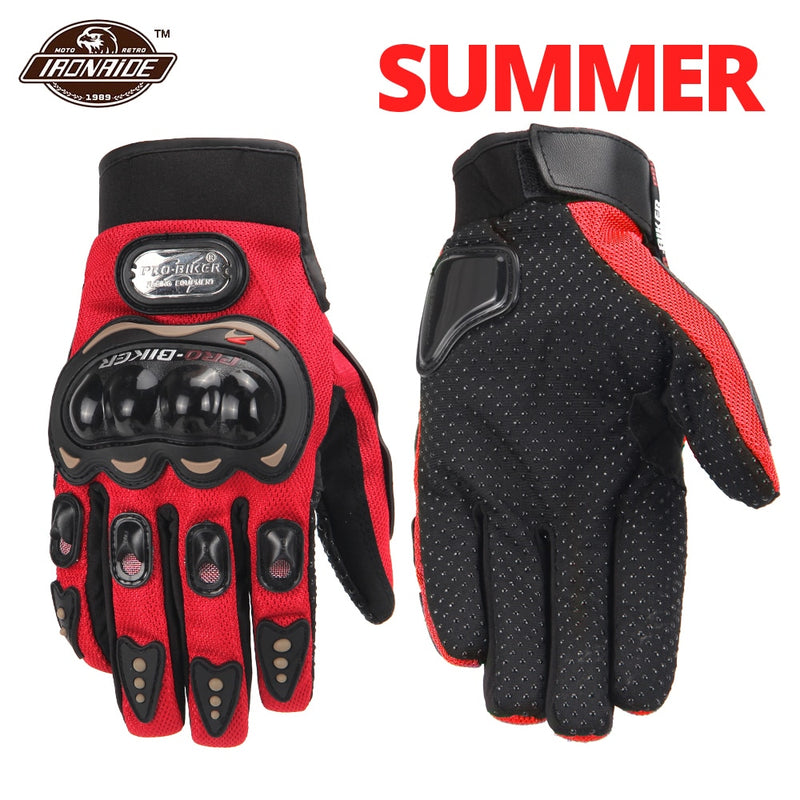 Guantes de invierno para motocicleta, Guantes impermeables para Moto Motocross, Guantes para Moto a prueba de viento, Guantes para montar en Moto con pantalla táctil