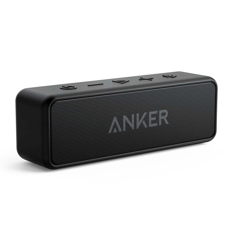 Anker Soundcore 2 Altavoz Bluetooth inalámbrico portátil Mejor bajo 24 horas Tiempo de reproducción 66 pies Rango de Bluetooth IPX7 Resistencia al agua