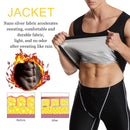 Nueva camisa de Sauna NINGMI con cremallera, entrenador de cintura, camisa adelgazante para pérdida de peso, correr, entrenamiento físico, sudoración, chaleco de Sauna