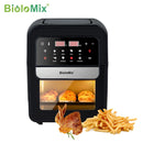 BioloMix Multifunktionale 7-l-Luftfritteuse ohne Ölelektroofen, Dehydrator, Konvektionsofen, Touchscreen-Voreinstellungen Frittieren, Braten