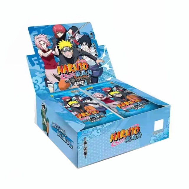 KAYOU Genuine Naruto Cards Box Anime Figure Card Booster Pack Sasuke Collection Flash Card Toy Birthday Christmas Gift for Kids