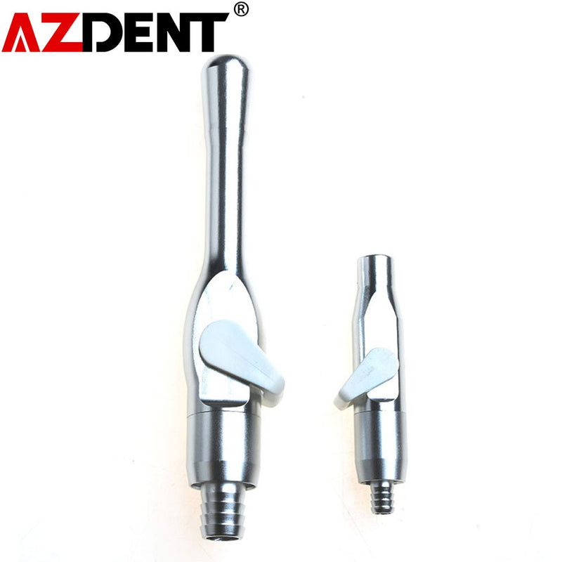 2pcs/1set Aluminum Dental Saliva Ejector Suctionct Tube Tools for Universal Valves Tips