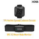 XOSS X1 Geschwindigkeits-Trittfrequenzsensor Fahrradcomputer Tachometer ANT+ Bluetooth Rennrad MTB kompatibel für GARMIN iGPSPORT Bryton