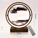 LED art decompression quicksand painting hourglass decoration 360 degree rotation unique decorative sand painting
