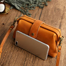 Lässige Umhängetaschen aus Leder Retro Handgemachte Arzttasche Kupplung Umhängetasche Damen Vintage-Stil Reisehandtaschen Messenger