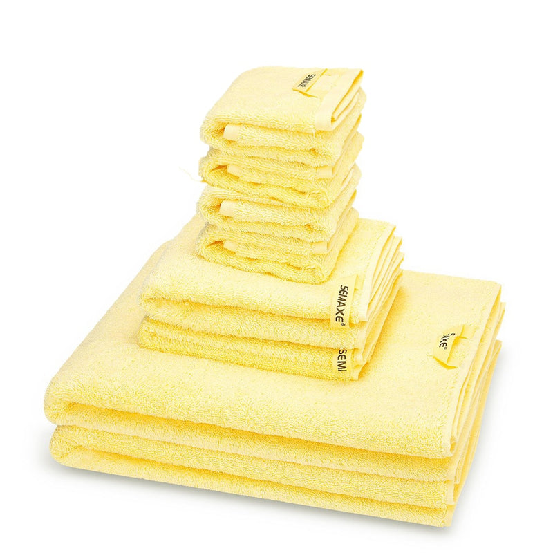 SEMAXE Luxury Bath Towel Set,2 Large Bath Towels,2 Hand Towels,4 Washcloths. Cotton Highly Absorbent Bathroom Towels (Pack of 8)