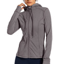 Sportswear Woman'S Sports Jacket Women'S Matte Brushed Full Zip Up Hoodie Coats Outerwear Hooded Workout Sports Jackets Pockets