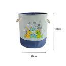 Baby Laundry Basket Cute Dinosaur  Foldable Toy Storage Bucket Picnic Dirty Clothes Basket Box Canvas Organizer Cartoon Animal