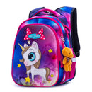 Winner One 3D Cartoon School Bag For Gilrs Cartoon Pattern Orthopedic Backpack Children School Bags Student Mochila Grade 1-4