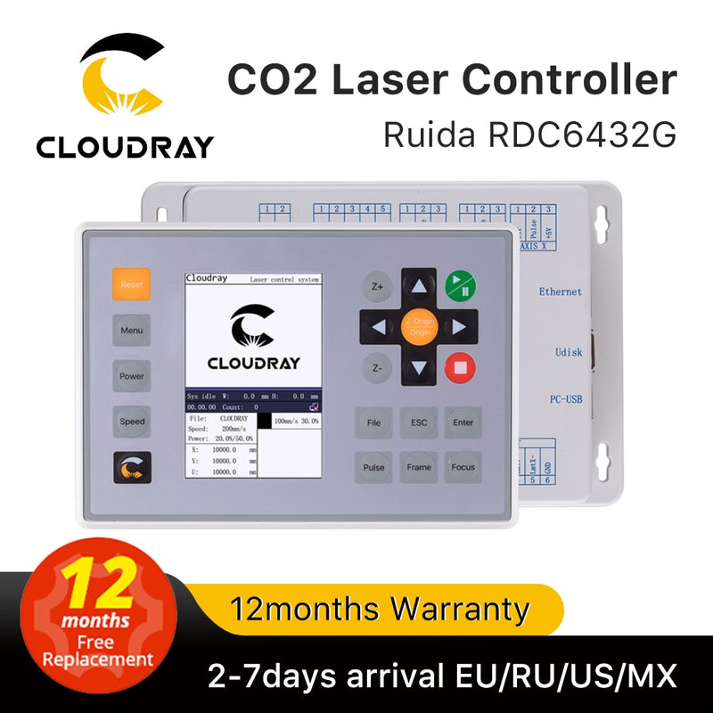 Clouday Ruida RDC6432 CO2 Laser Controller System for Laser Engraving Cutting Machine Replace AWC708S Ruida 6442S Ruida Leetro