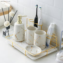 Ceramic Bathroom Kit, Mouthwash Cup, Lotion Bottle, Toothbrush Cup Holder, Creative Bathroom Accessories, Bathroom Decoration