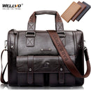 Maletín de cuero negro para hombre, bolso de negocios, bolsos de mensajero, bolso de hombro Vintage para hombre, bolsos de viaje grandes para ordenador portátil, oferta XA177ZC