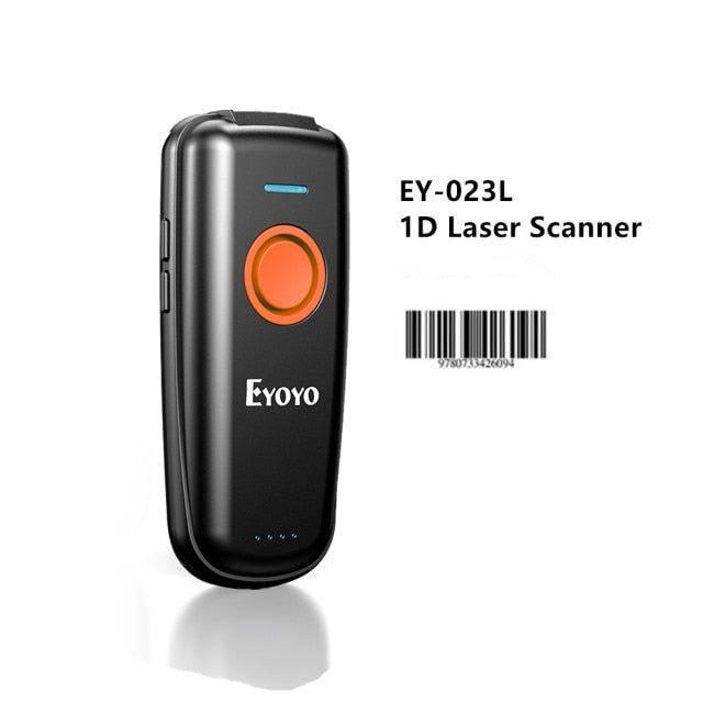 Eyoyo EY-015 Mini-Barcode-Scanner USB verkabelt Bluetooth Wireless 1D 2D QR PDF417 Barcode für IPad IPhone Android Tablets PC