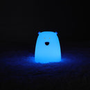 Cute Bear LED Night Light Decoracion Lampara De Noche Ddormitorio Baby Kids Bedside Lamp Silicone Touch Sensor Tap Control