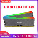 Asgard DDR4 RAM RGB RAM PC W2 Series RAM 16GB 32GB 3200MHz RGB DIMM Desktop Memory XMP 16gb 32gb Memoria RAM DDR4