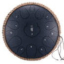 Steel Tongue Drum 13 Inch 15 Tones D Key Tank Drum Tamborine Yoga Meditation Percuss Music Instrument Children&