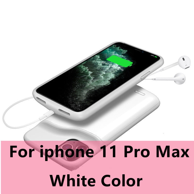 Xilecaly Batteriehülle für iPhone 13 Pro 12 11 Pro Max Smart Power Bank Ladeladegerät Abdeckung für iPhone XS Max XR 7 8 Plus SE 2