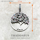 Amulet Magical Lucky Symbol Tree Flower Karma Whell Sun Bird Butterfly Pendants Jewelry 925 Sterling Silver Gift For Women Men