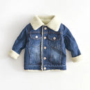 2022 neue Frühling Winter Kinder Jeansjacke Baby Jungen Mädchen Warme Mantel Mode Kinder Oberbekleidung Kleinkind Baby Kleidung