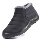 Botas de hombre, zapatos de invierno ligeros para hombre, botas de nieve, calzado de invierno impermeable de talla grande 47, botines de invierno Unisex sin cordones