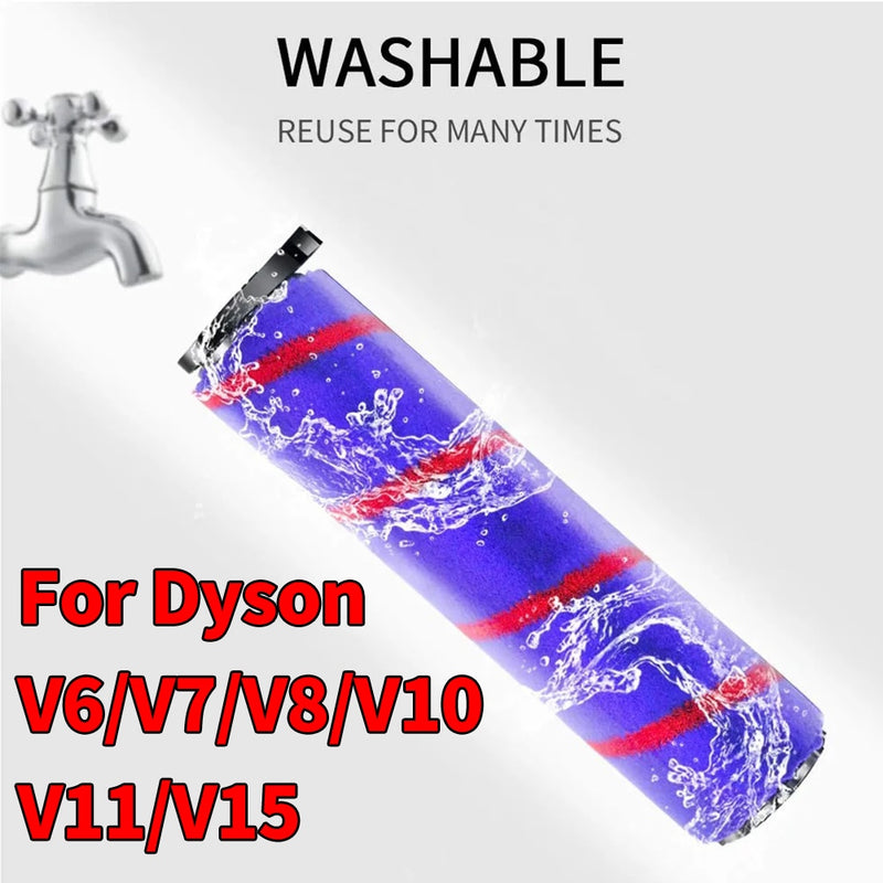 Motorized Floor Brush Head Tool For Dyson V8 V7 V10 V11 Vacuum Cleaner Soft Sweeper Roller Head Floor Brush Replacement