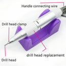 1 Set 20W 35000RPM Professional Electric Nail Drill Machine Kit Mill Cutter Pedicure Nail File Manicure Machine Nail Art Tools