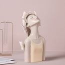 Figuras de hadas y mariposas ARTLOVIN, figuritas de niña, estatuas de mesa de resina, personajes creativos con bandeja de Metal dorado, decoración artesanal para el hogar