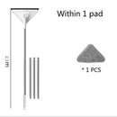 Triangle Mop for Washing Glass Ceiling Dust Cleaning Squeegee Kitchen Wall Flat Floors Windows Telescopic Wiper Brush Household