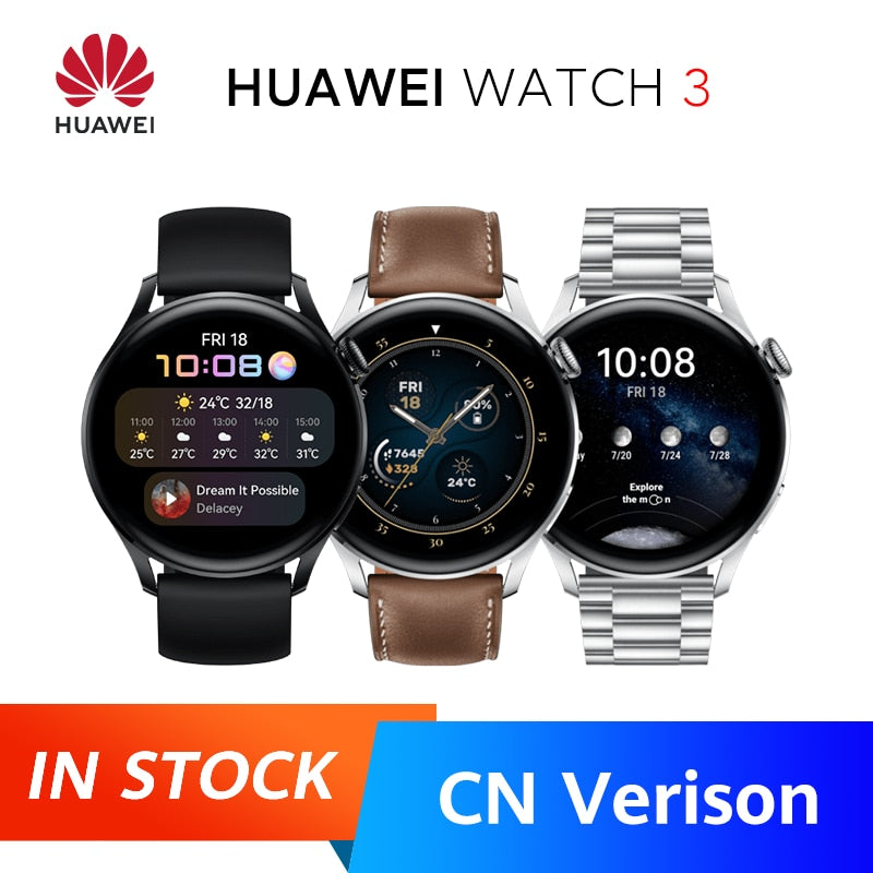 HUAWEI WATCH 3 eSIM Cellular Calling All-day Health Management WATCH 3  smart mode of 3Day Battery Life Watch3