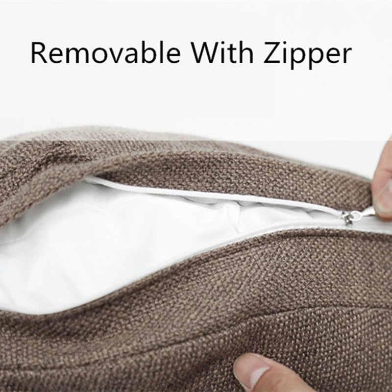 Cojín de asiento de lino y algodón de 2 tamaños de forma redonda, cojín de Tatami con núcleo de algodón de seda, almohada para decoración del hogar, cojín suave para sofá de coche