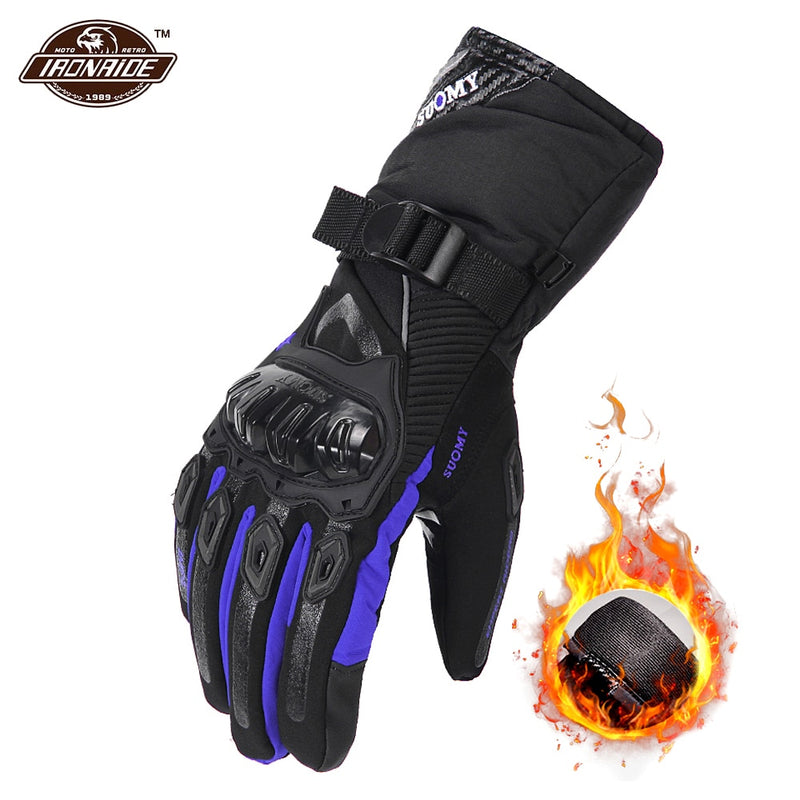 Winter-Motorradhandschuhe Wasserdichte Moto Motocross-Handschuhe Winddichte Moto-Handschuhe Touchscreen Motorradfahren Guantes